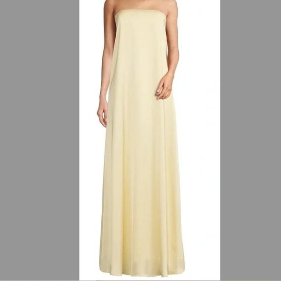 Yellow Antonio Melani Strapless Maxi Dress - Picture 2 of 4